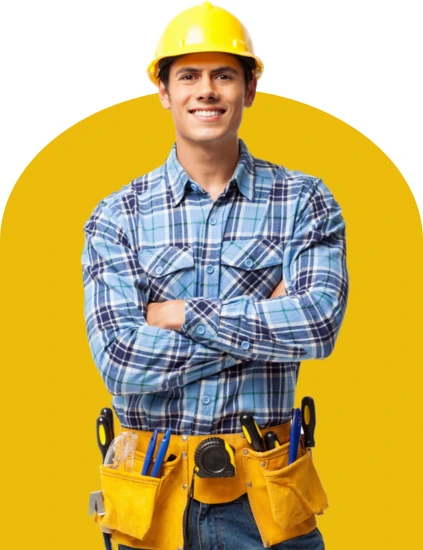 Residential electrician installing outlets and switches